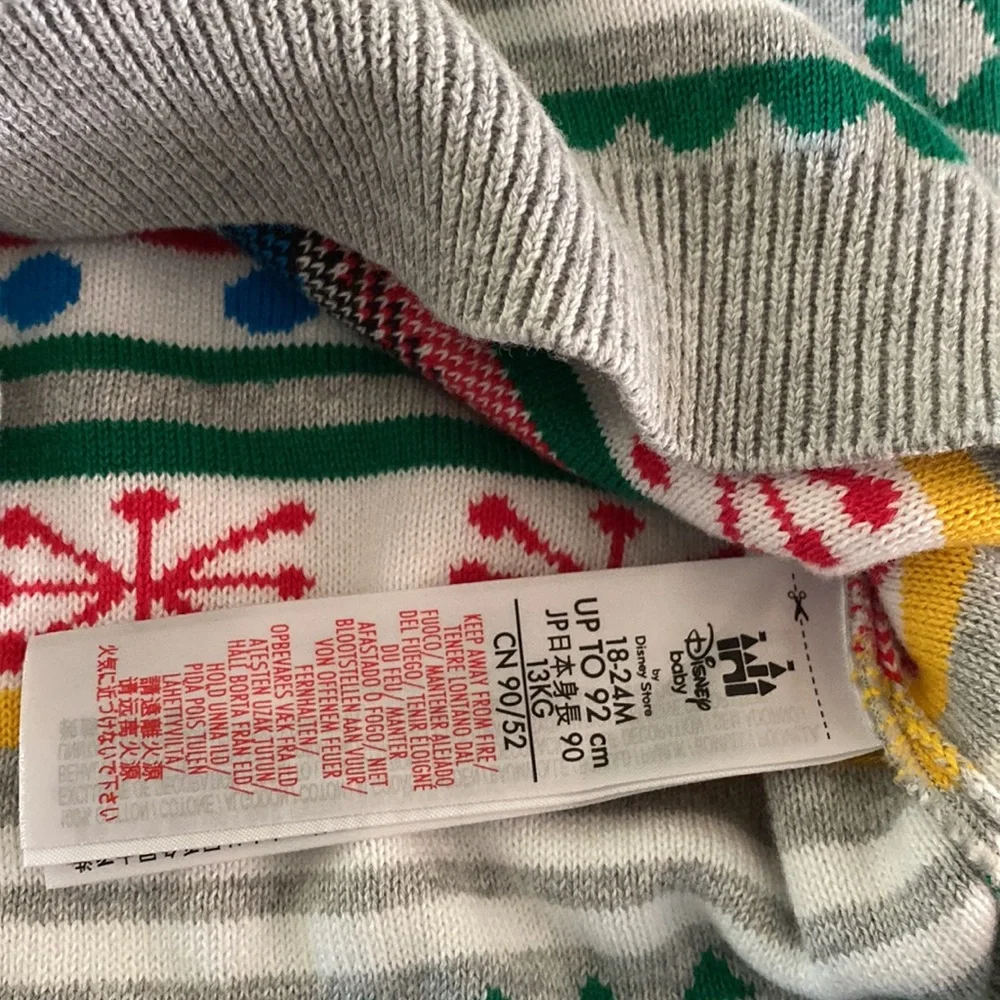 Disney Store Mickey Family Holidays Boys Sweater - Picture 8 of 10